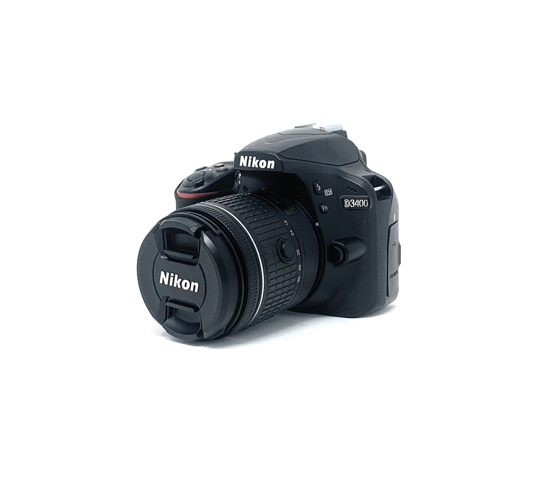 Nikon D3400 DSLR Camera with 18-55mm f/3.5-5.6G VR Lens – Black