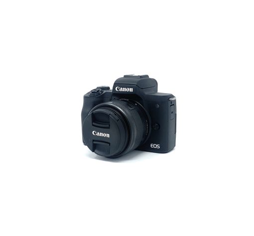 Canon EOS M50 Mark II DSLR Camera with EF-M 15-45mm 1:3.5-6.3 IS STM – Black