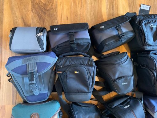 30 Camera bags/cases bulk Job Lowepro, Canon, Fujifilm, Sony etc. - Image 2