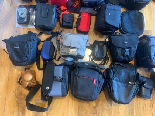 60 Camera bags/cases bulk Job Lowepro, Canon, Nikon, Lumix etc. - Image 5