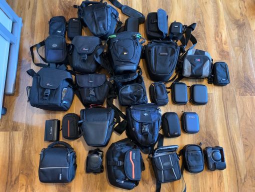 60 Camera bags/cases bulk Job Lowepro, Canon, Nikon, Lumix etc. - Image 6