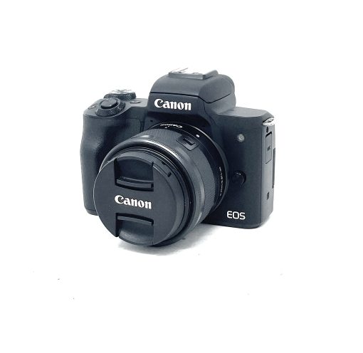 Canon EOS M50 Compact System Camera Body with EF-M 15-45mm f/3.5-6.3 IS STM Lens – Black