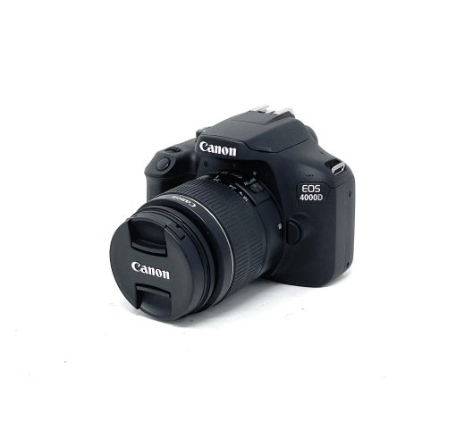 Canon 4000D DSLR Camera with 18-55 mm f/3.5-5.6 III Lens – Black