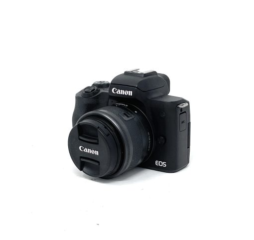 Canon EOS M50 Mark II DSLR Camera with EF-M 15-45mm 1:3.5-6.3 IS STM – Black