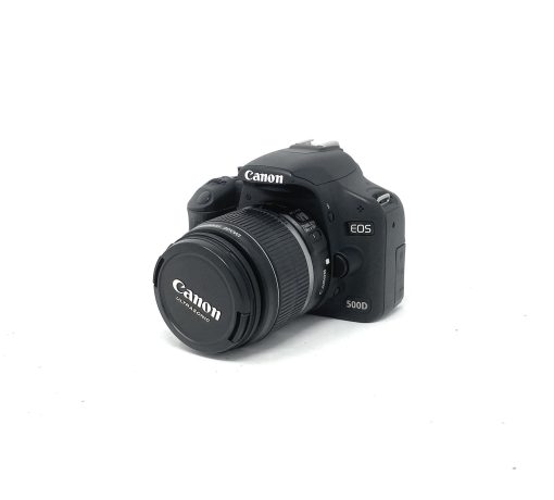 Canon 500D DSLR Camera with EF-S 18-55 mm IS Lens – Black