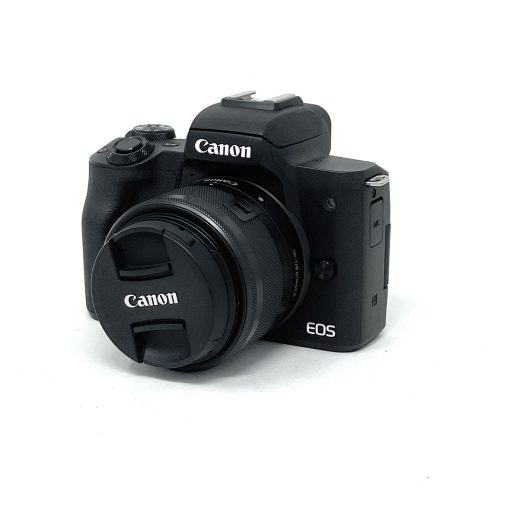 Canon EOS M50 Compact System Camera Body with EF-M 15-45mm f/3.5-6.3 IS STM Lens – Black