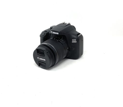 Canon 4000D DSLR Camera with 18-55 mm f/3.5-5.6 III Lens – Black