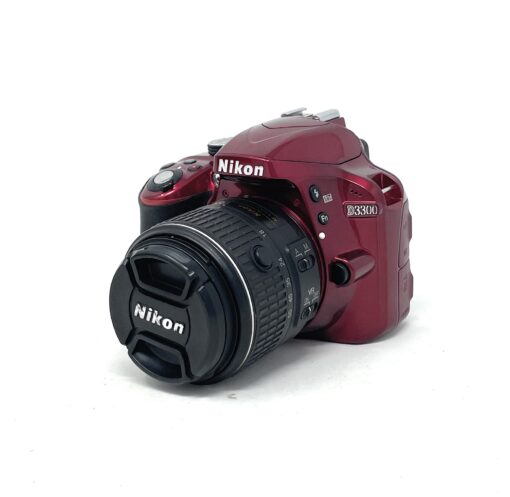Nikon Nikon D3300 Digital SLR Camera – AF-P 18-55VR Lens Kit – Red