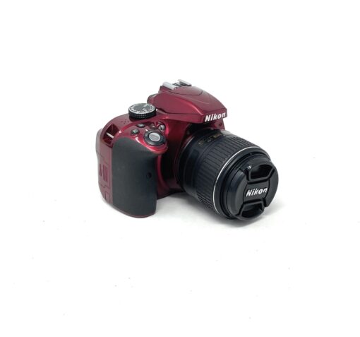 Nikon Nikon D3300 Digital SLR Camera – AF-P 18-55VR Lens Kit – Red - Image 2