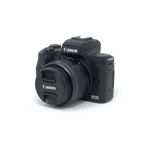Canon EOS M50 Compact System Camera Body with EF-M 15-45mm f/3.5-6.3 IS STM Lens – Black