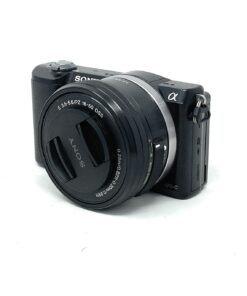 Sony A5000 Mirrorless Camera with SEL-1650 Lens – Black