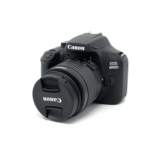 Canon 4000D DSLR Camera with 18-55 mm f/3.5-5.6 III Lens – Black