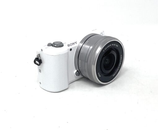 Sony A5000 Mirrorles Camera with SELP1650 – White - Image 2