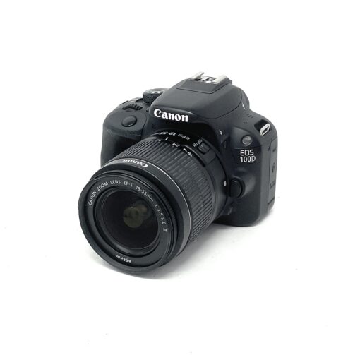 Canon EOS 100D DSLR Camera with EF-S 18-55mm III Lens – Black