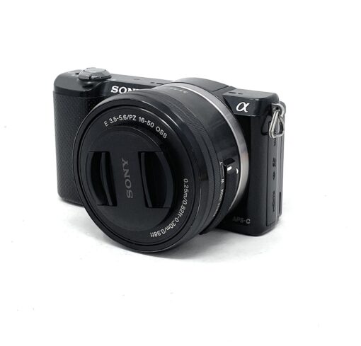 Sony A5000 Mirrorless Camera with SEL-1650 Lens – Black