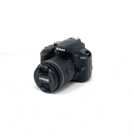 Nikon D3400 DSLR Camera with 18-55mm f/3.5-5.6G VR Lens – Black