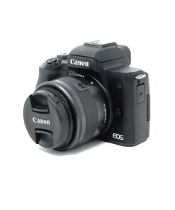 Canon EOS M50 Mark II DSLR Camera with EF-M 15-45mm 1:3.5-6.3 IS STM – Black