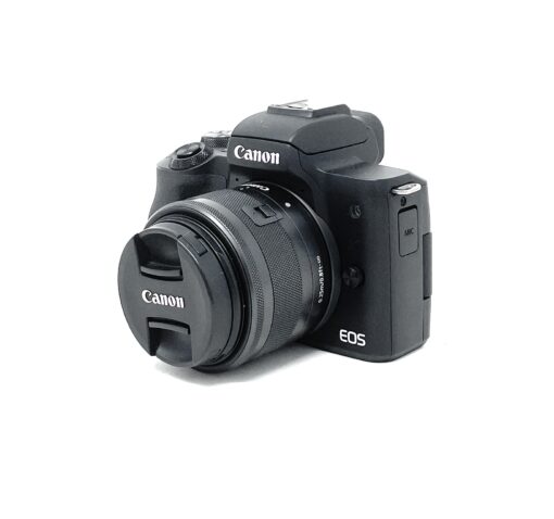 Canon EOS M50 Mark II DSLR Camera with EF-M 15-45mm 1:3.5-6.3 IS STM – Black
