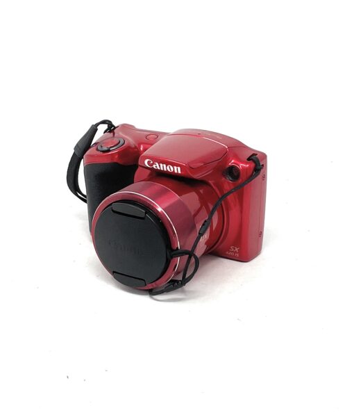 Canon PowerShot SX420 IS Bridge Camera in Red