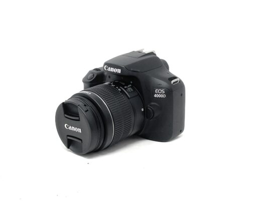 Canon 4000D DSLR Camera with 18-55 mm f/3.5-5.6 III Lens – Black