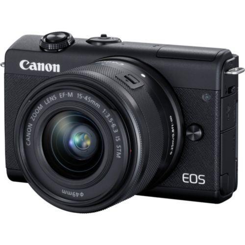 Canon EOS M200 DSLR Camera + 15-45mm Lens – Black