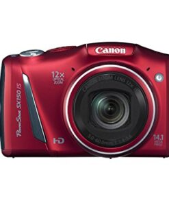 Canon PowerShot SX150 IS Digital Camera Red