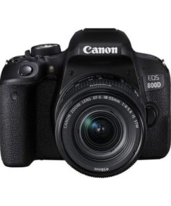 Canon EOS 800D Digital SLR Camera and EF-S 18-55mm f/4-5.6 IS STM Lens - Black