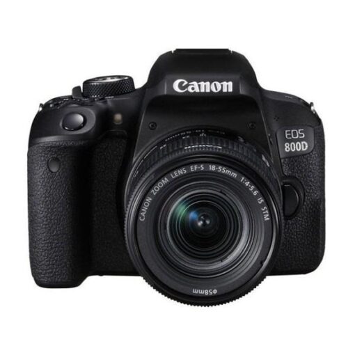 Canon EOS 800D Digital SLR Camera and EF-S 18-55mm f/4-5.6 IS STM Lens - Black